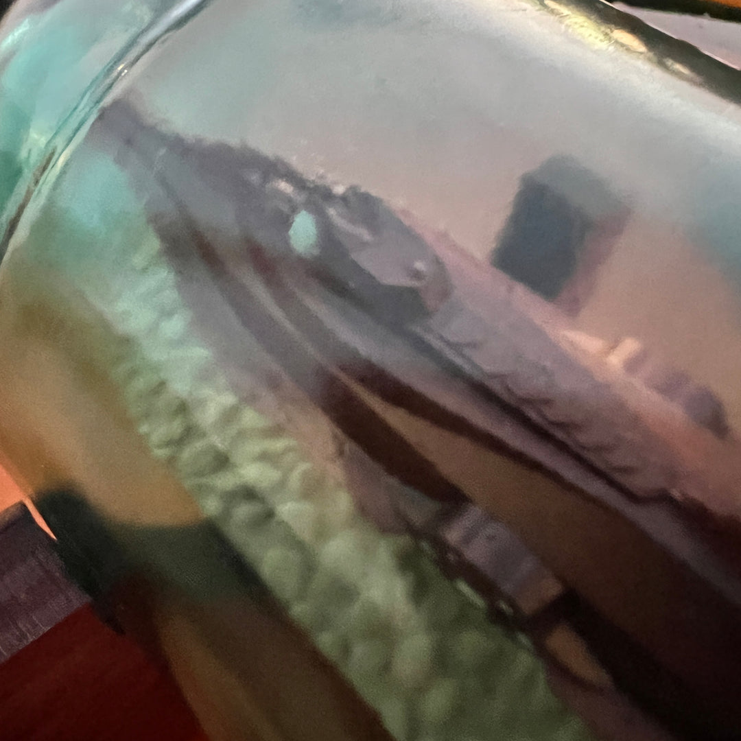 The Nautilus from 20,000 Leagues Under the Sea in a Wine Bottle