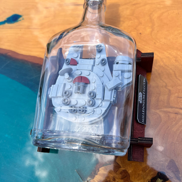 Lego Star Wars Millennium Falcon Starship in a Bottle