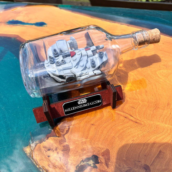 Lego Star Wars Millennium Falcon Starship in a Bottle