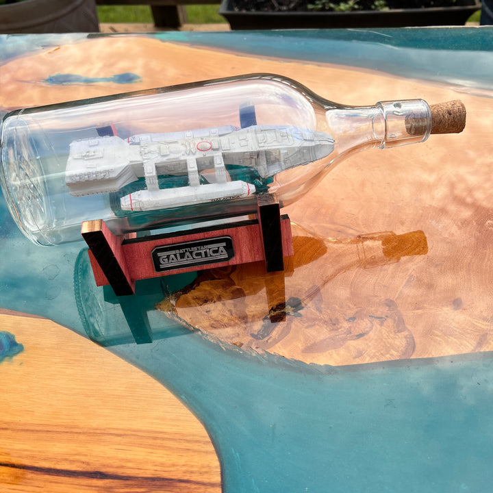 Battlestar Galactica 1978 Starship in a Bottle