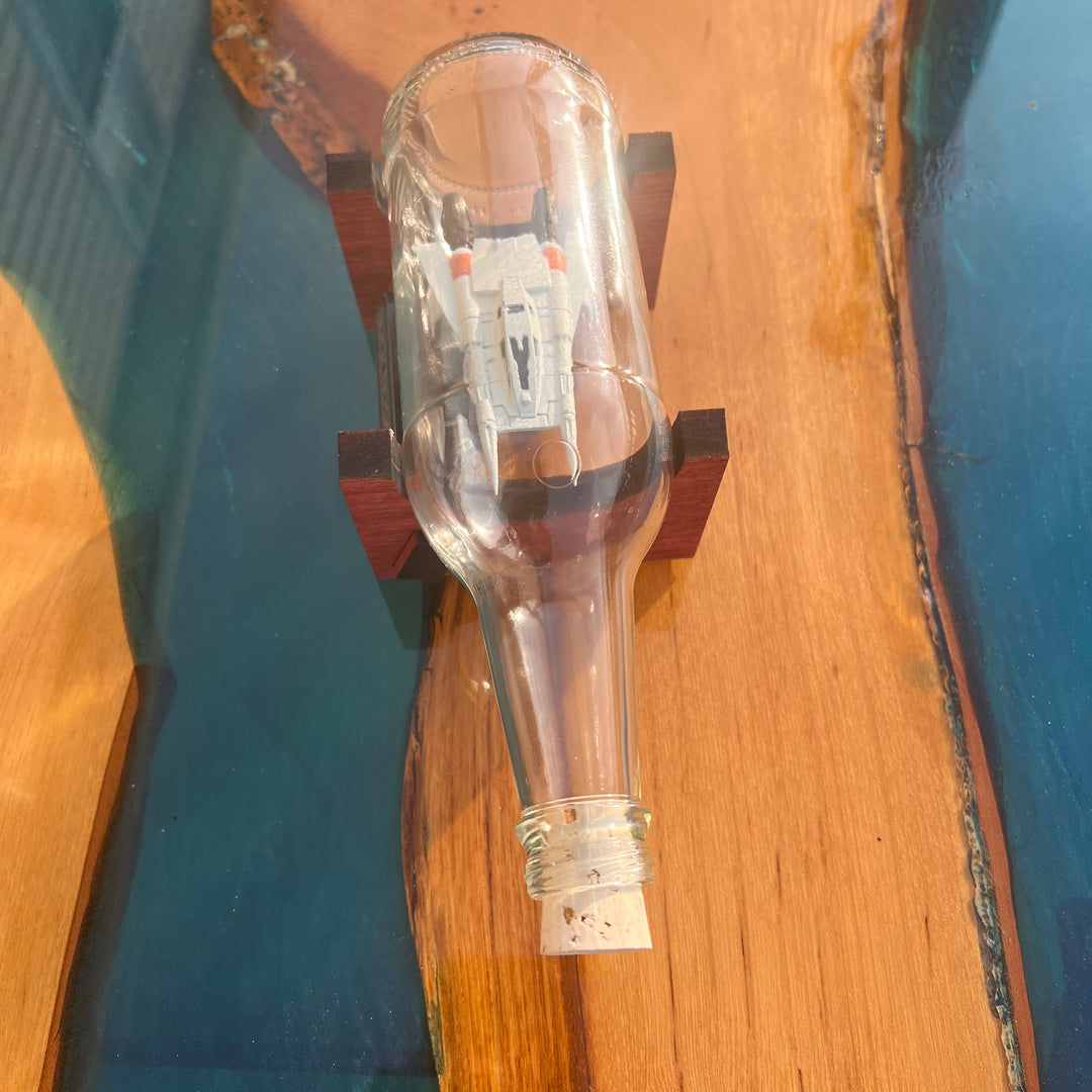 Buck Rogers Thunderfighter Starship in a Bottle