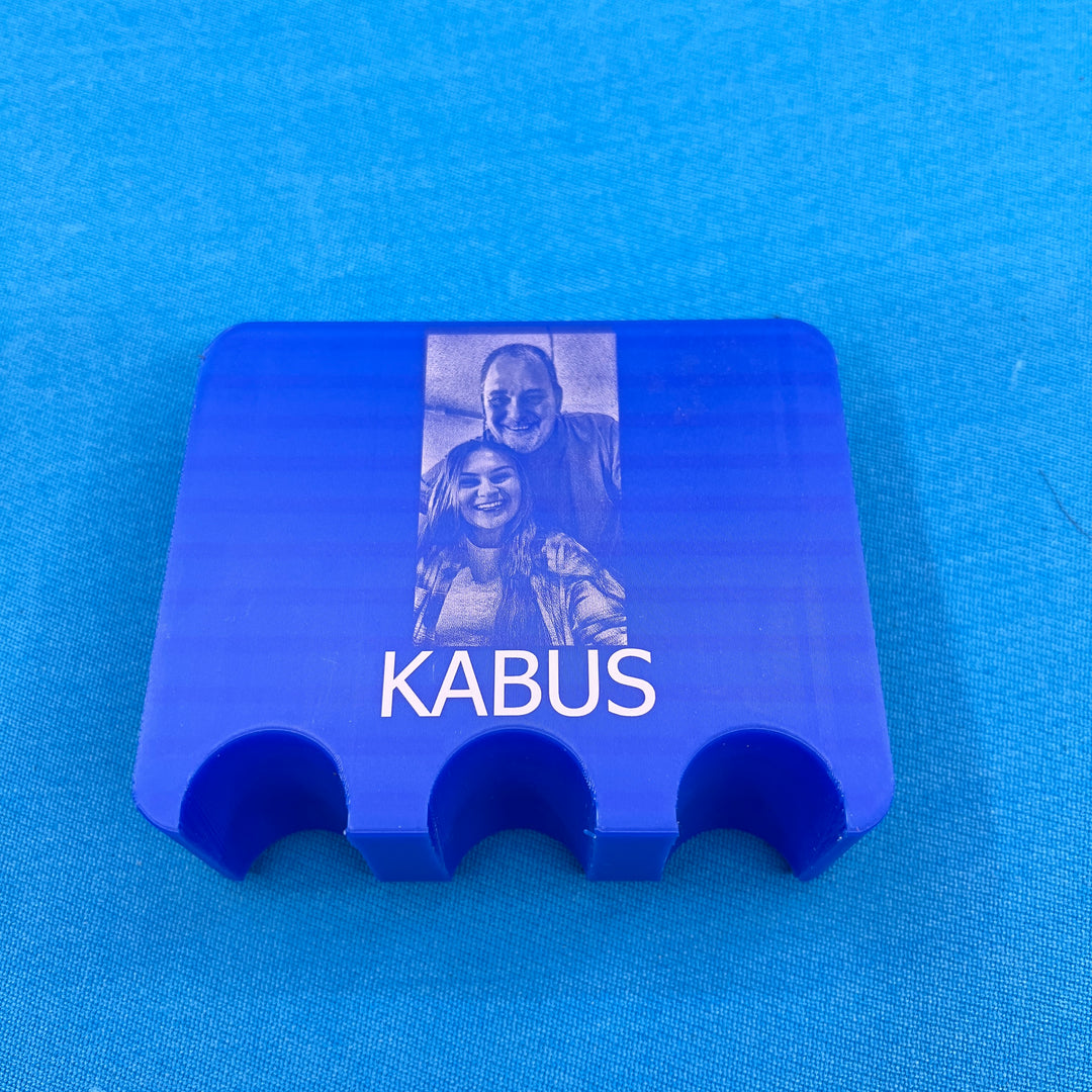 Custom 3D Printed Pool Cue Holder Claw Customized with Your Photos, Graphics or Text