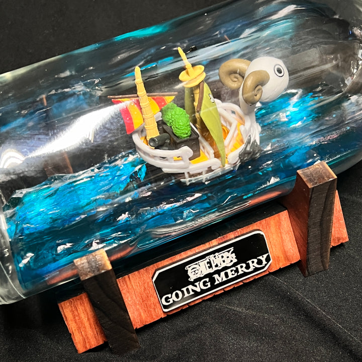 One Piece Going Merry Starship in a Bottle