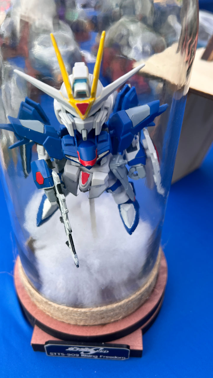 Gundam Rising Freedom Starship in a Bottle