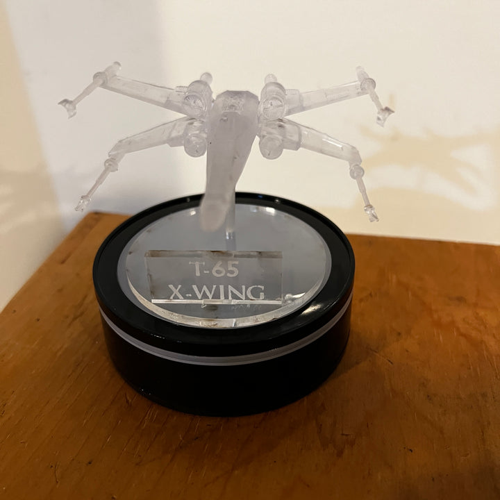 Transparent Star Wars X-Wing T-66 with Lighted Base