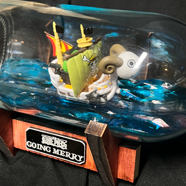 One Piece Going Merry Starship in a Bottle