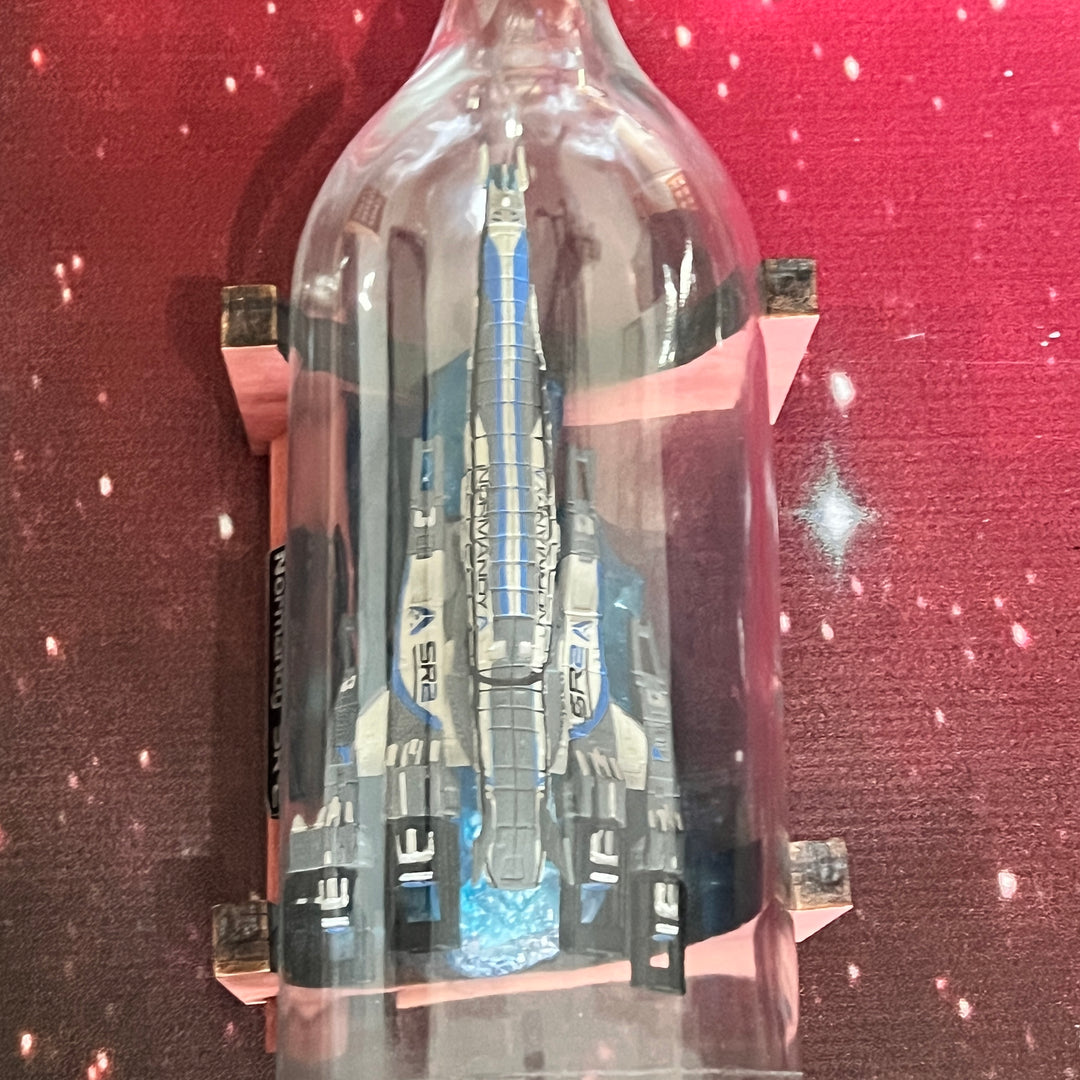 Mass Effect Normandy SR-2 Starship in a Bottle