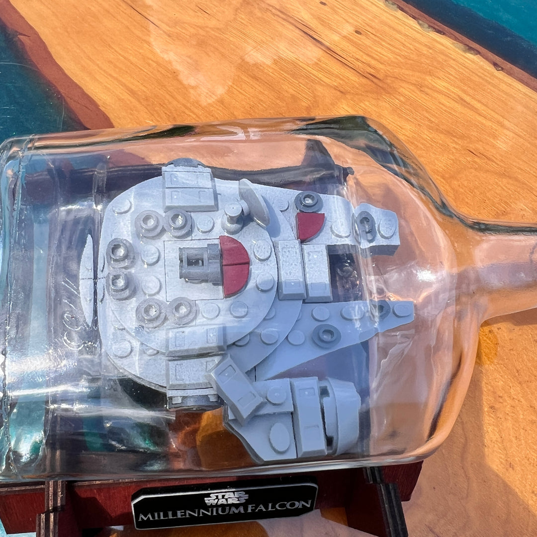 Lego Star Wars Millennium Falcon Starship in a Bottle