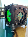 Steampunk Portal Lighted Clock Box