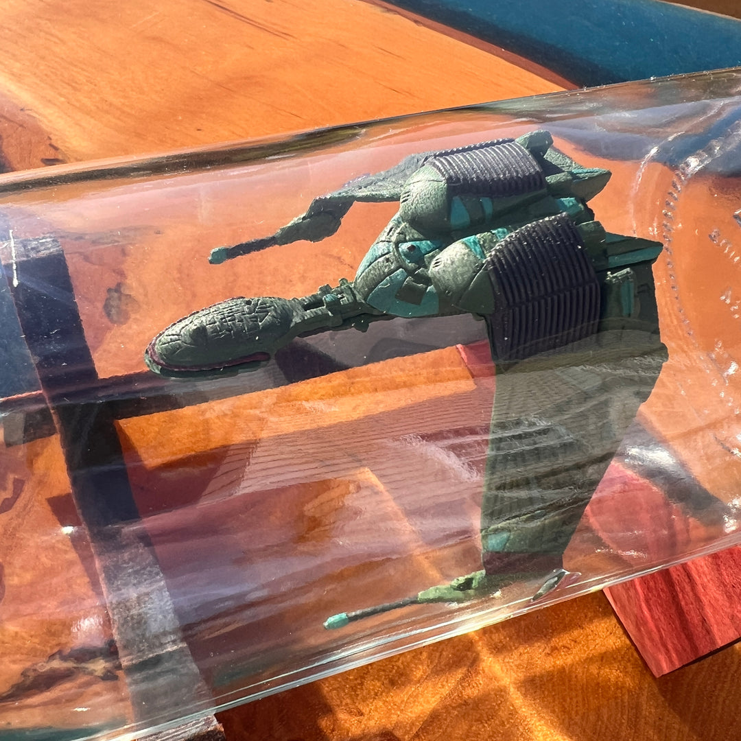 Star Trek Klingon Bird of Prey in a Bottle