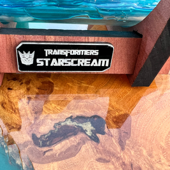 Transformers Starscream Over Water Starship in a Bottle