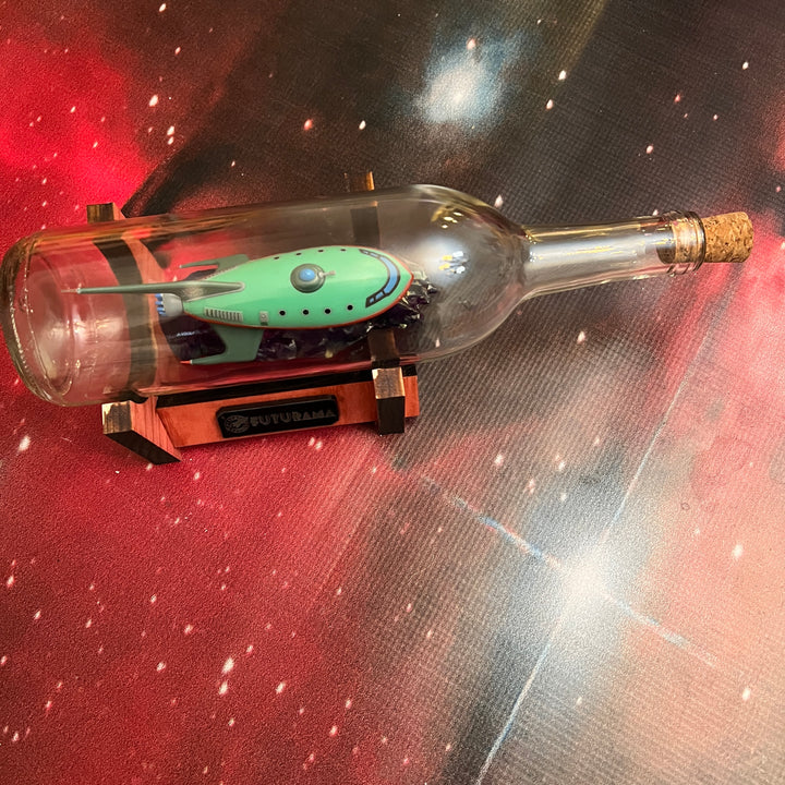 Futurama Planet Express Starship in a Bottle