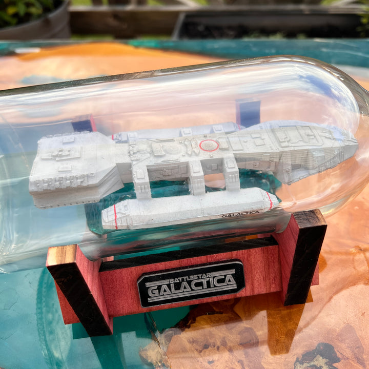 Battlestar Galactica 1978 Starship in a Bottle
