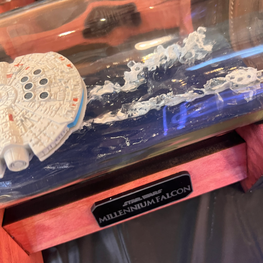 Star Wars Millennium Falcon in a Wine Bottle