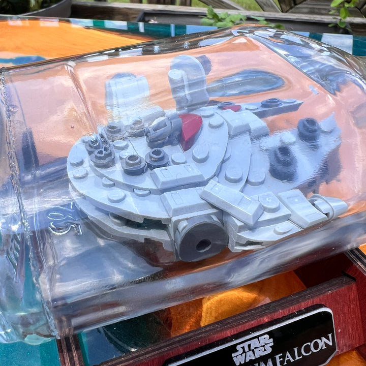 Lego Star Wars Millennium Falcon Starship in a Bottle
