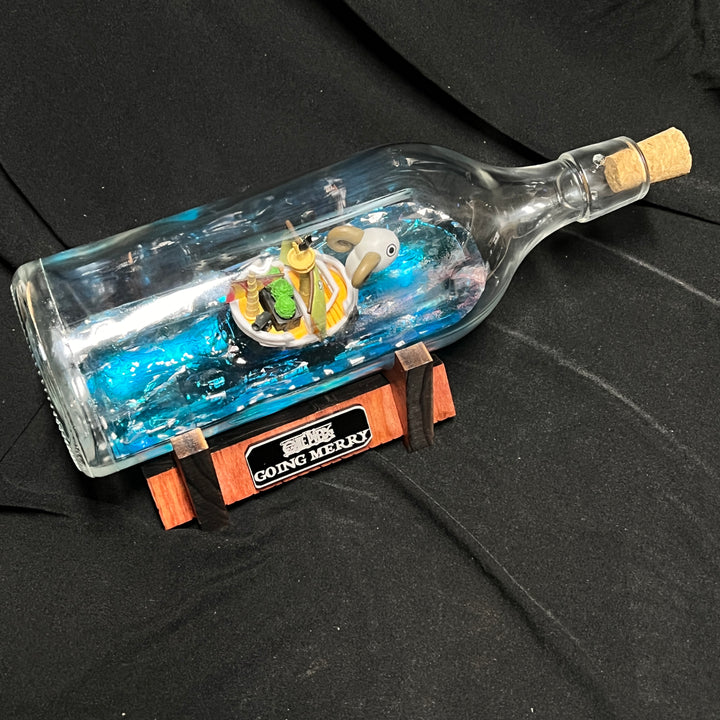 One Piece Going Merry Starship in a Bottle