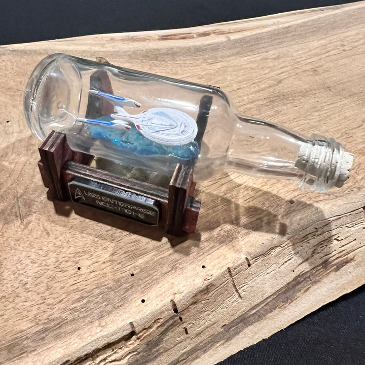 Star Trek USS Enterprise NCC-1701-E in a Shot Bottle