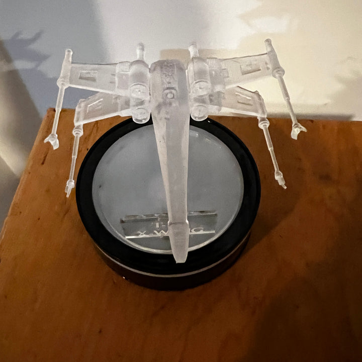 Transparent Star Wars X-Wing T-66 with Lighted Base