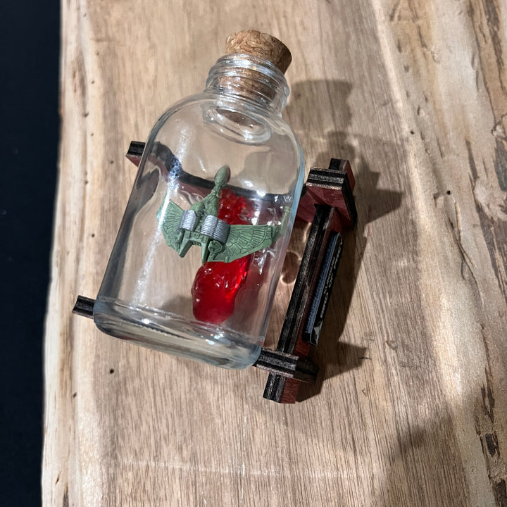Star Trek Mini Bird of Prey In Flight  in a Bottle