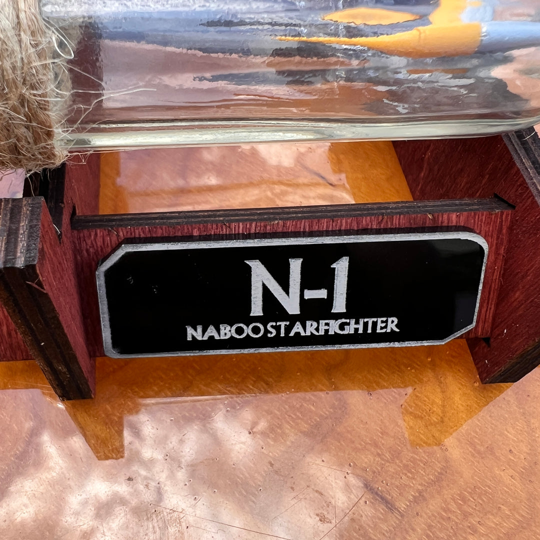 Naboo N-1 Starfighter Starship in a Bottle