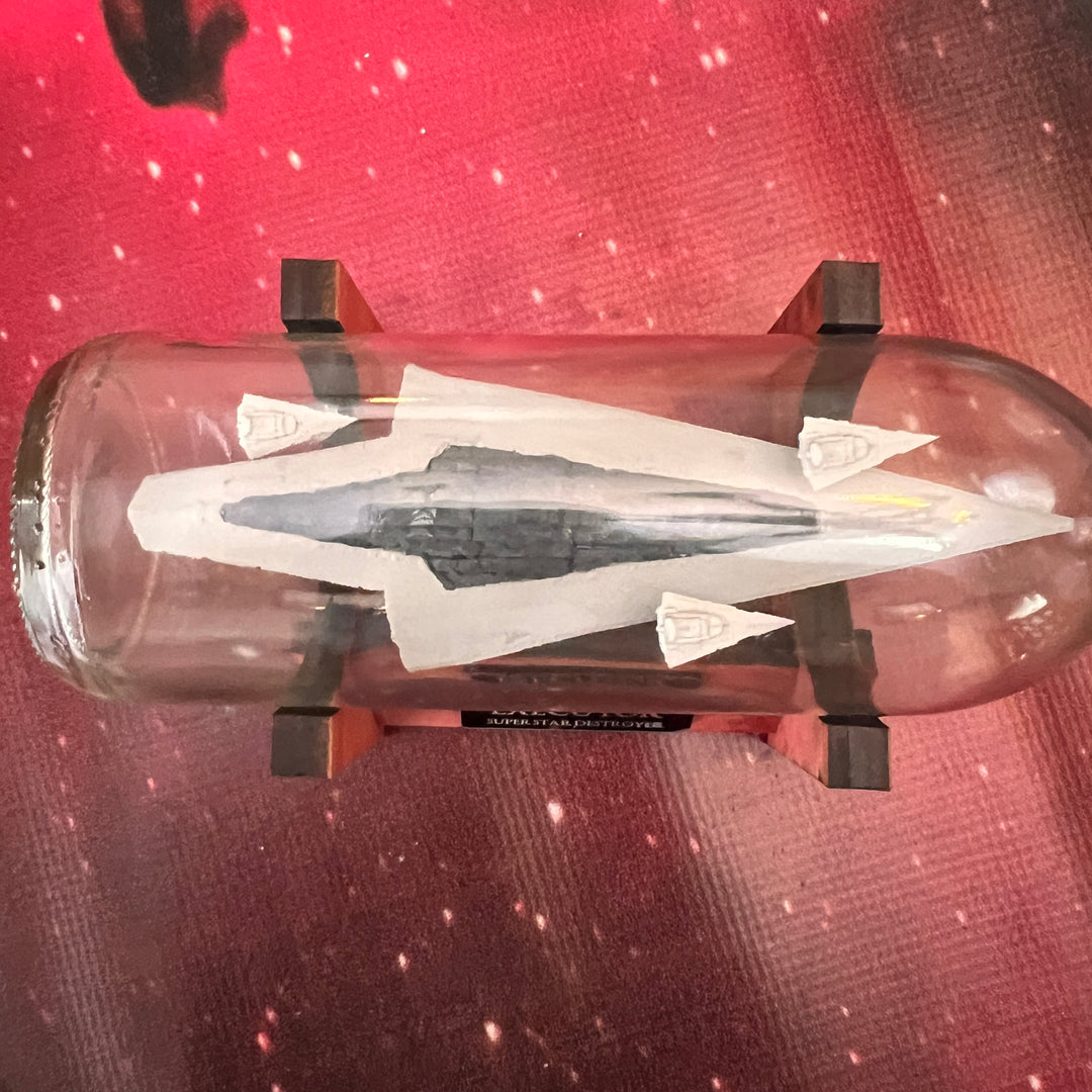 Star Wars Death Super Star Destroyer Executor in a Bottle