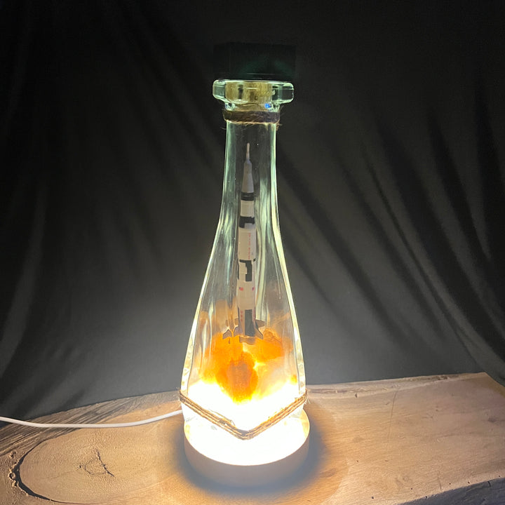 Saturn V Rocket Launch in a Bottle