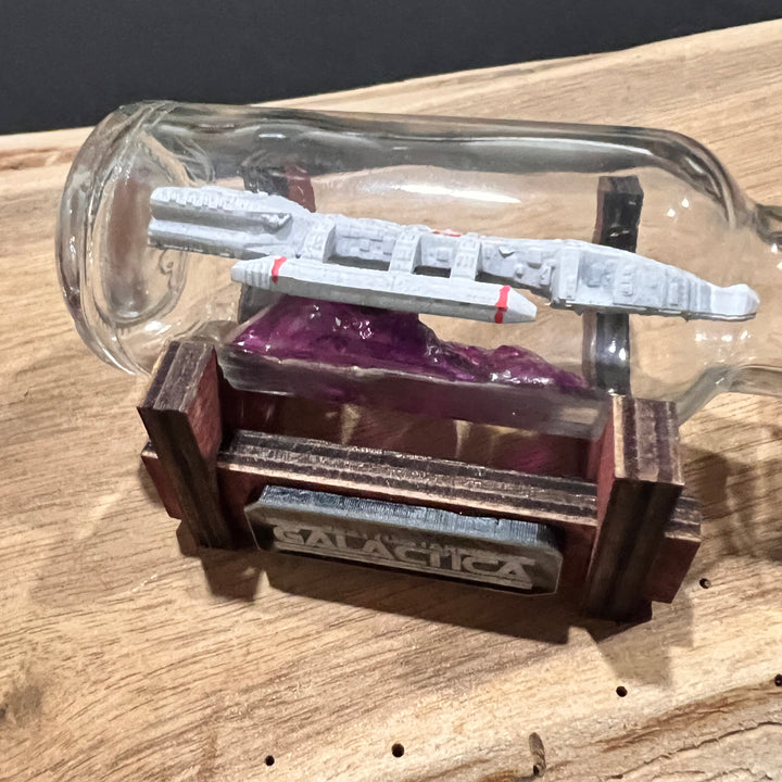 Battlestar Galactica 1978 Starship in a Shot Bottle