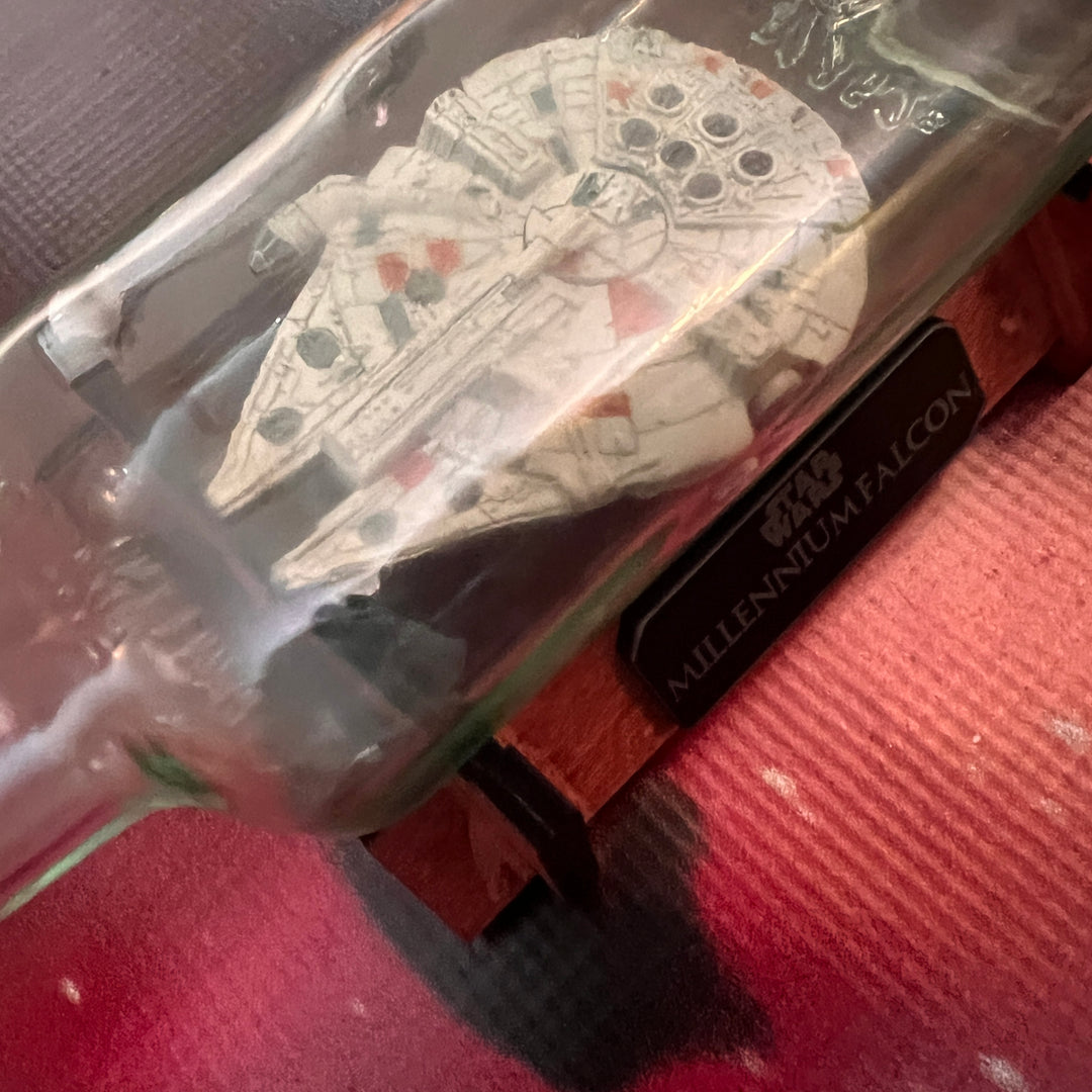 Star Wars Millennium Falcon Starship in Bottle