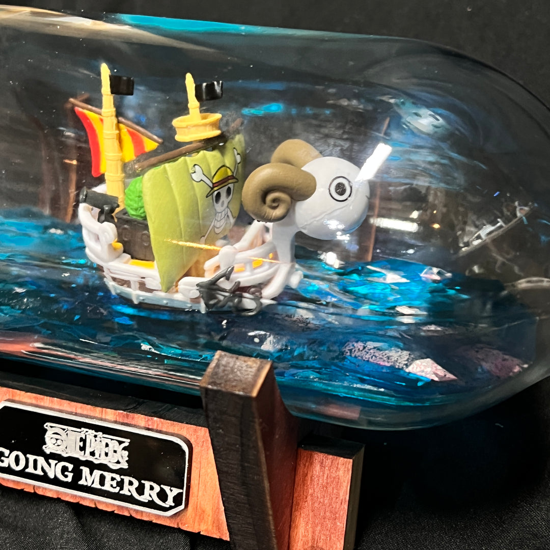 One Piece Going Merry Starship in a Bottle