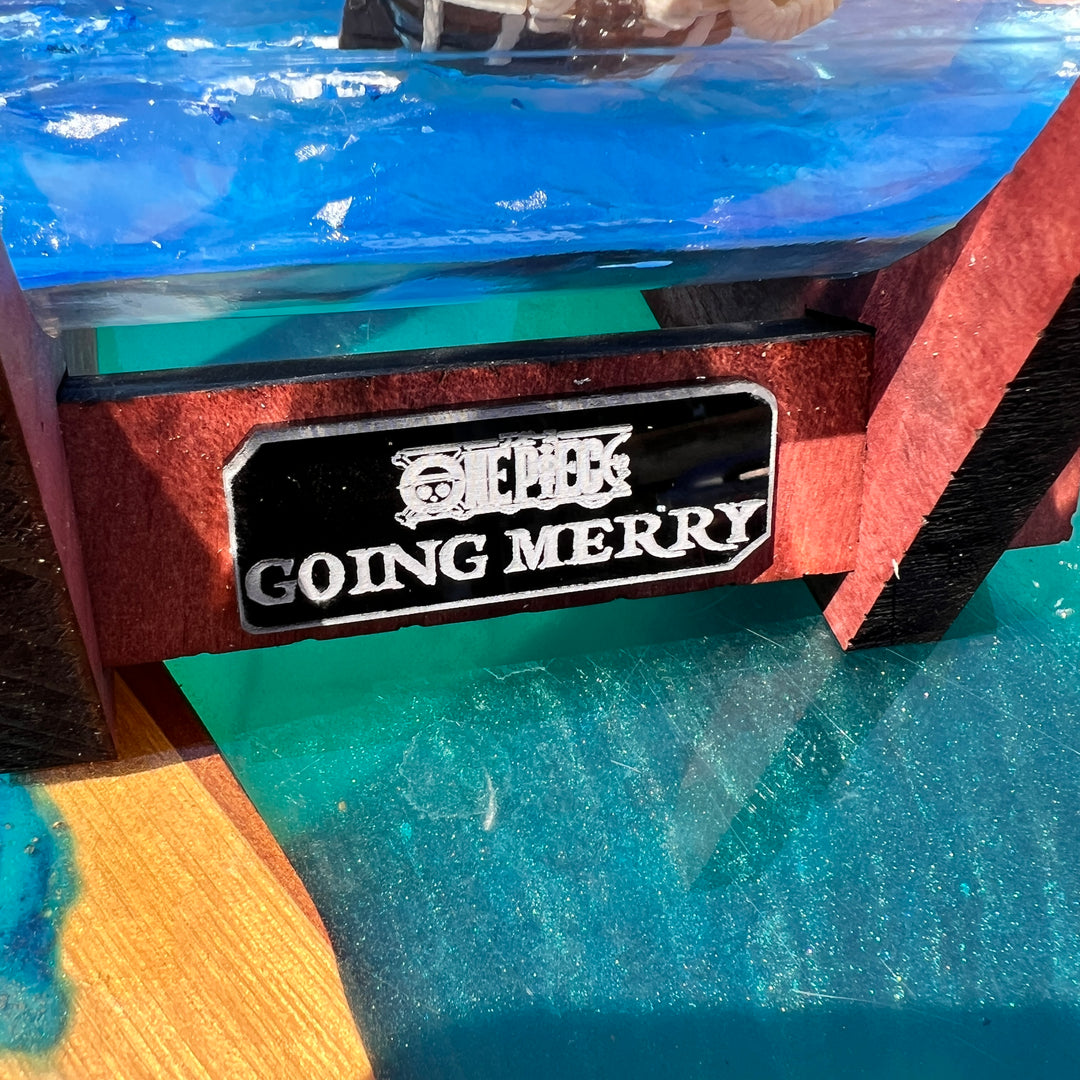 One Piece Going Merry Starship in a Bottle