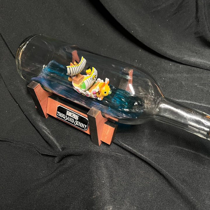One Piece Going Merry Starship in a Bottle