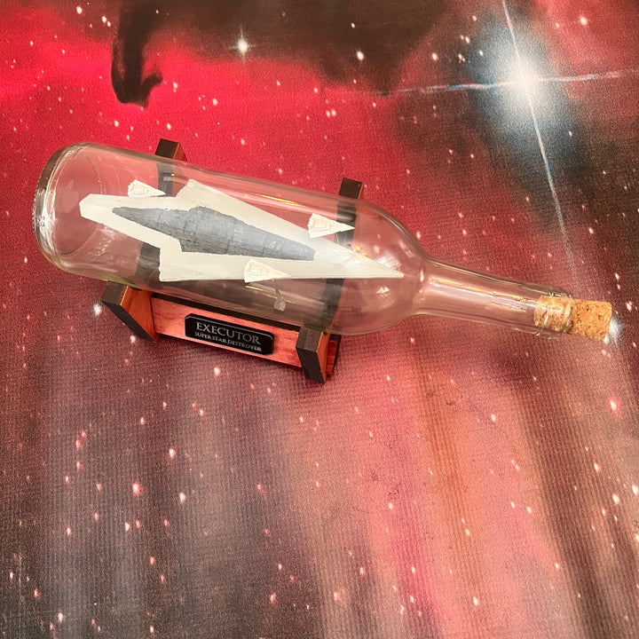 Star Wars Death Super Star Destroyer Executor in a Bottle