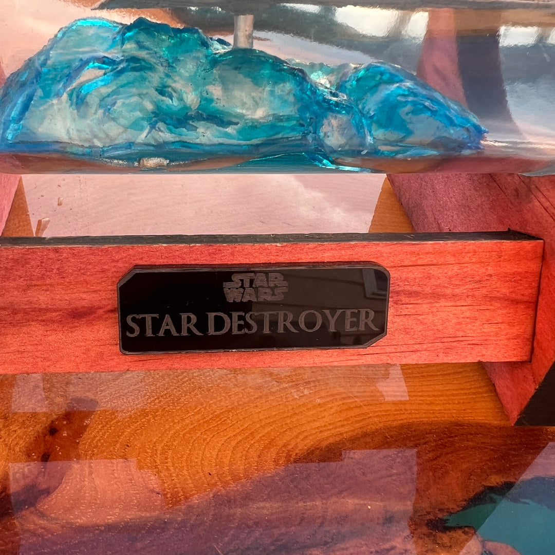 Star Wars Imperial Star Destroyer in a Wine Bottle