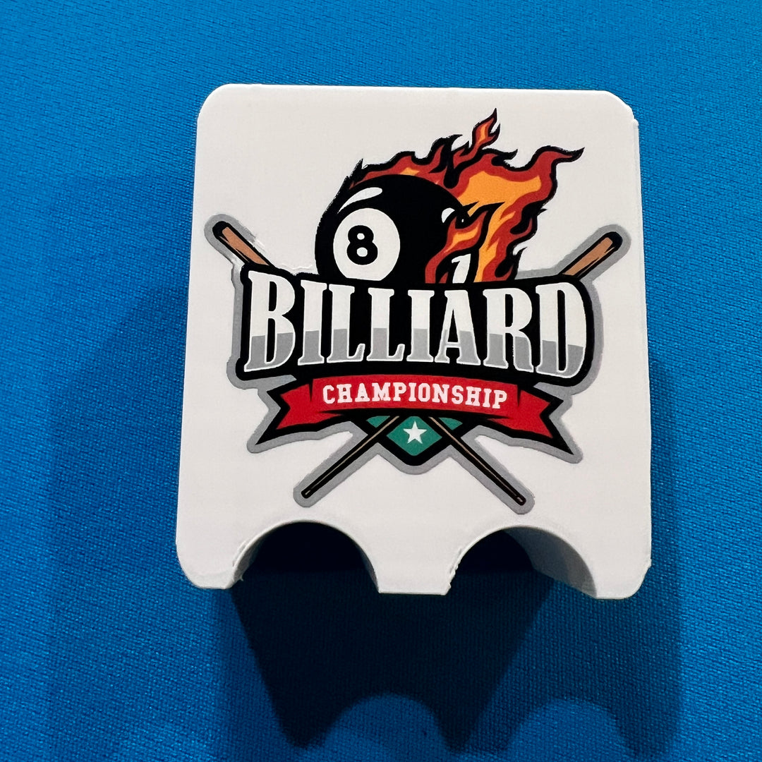 Support de queue de billard imprimé en 3D personnalisé avec vos photos, graphiques ou texte