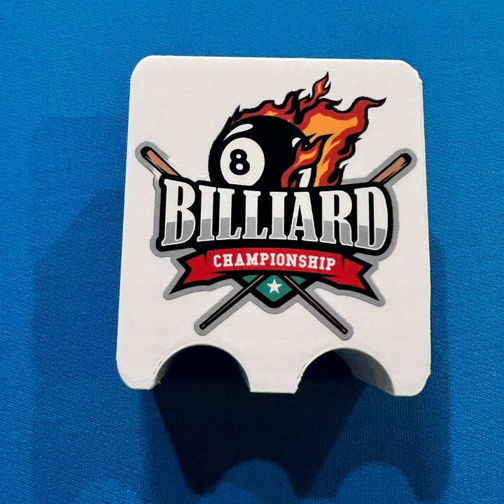 Support de queue de billard imprimé en 3D personnalisé avec vos photos, graphiques ou texte