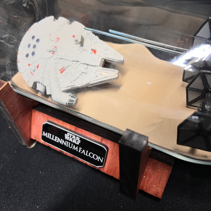 Star Wars Millennium Falcon vs First Order Tie Fighters Wine Bottle