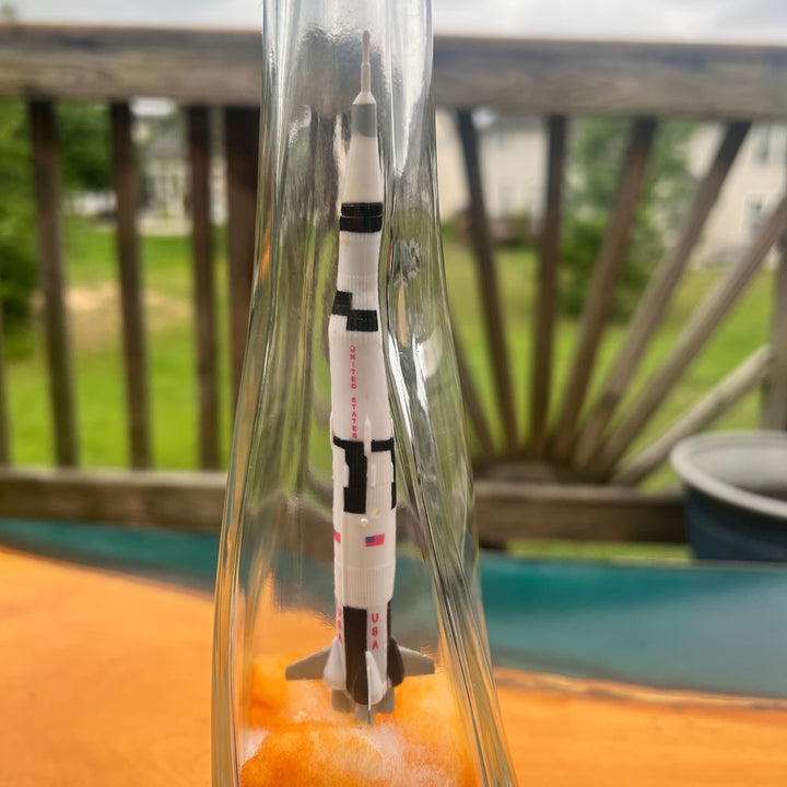 Saturn V Rocket Launch in a Bottle