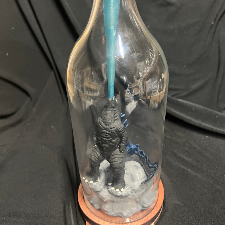 Kaiju in a Bottle Lighted Atomic Breath Godzilla