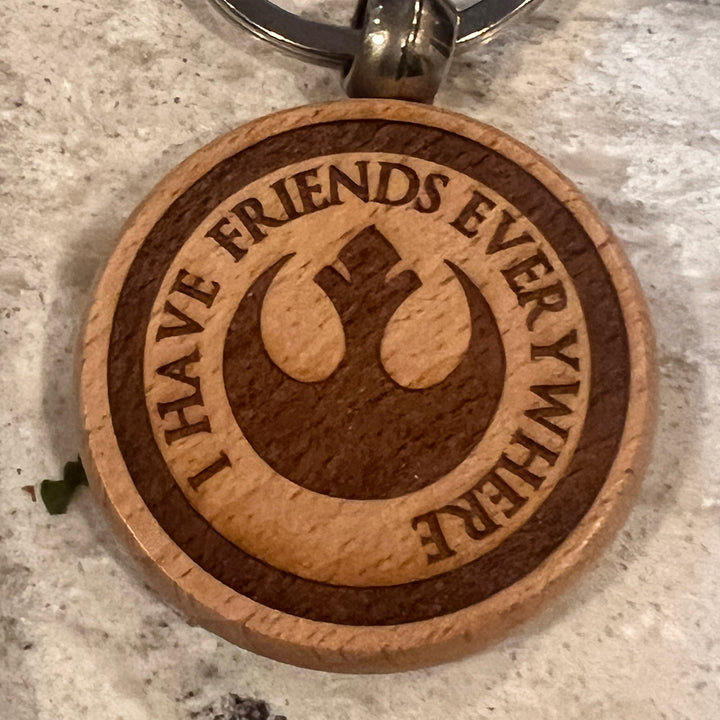 Star Wars Andor Keychain “I have friends everywhere”