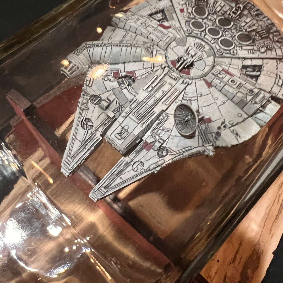 Star Wars Millennium Falcon Starship in a Tequila