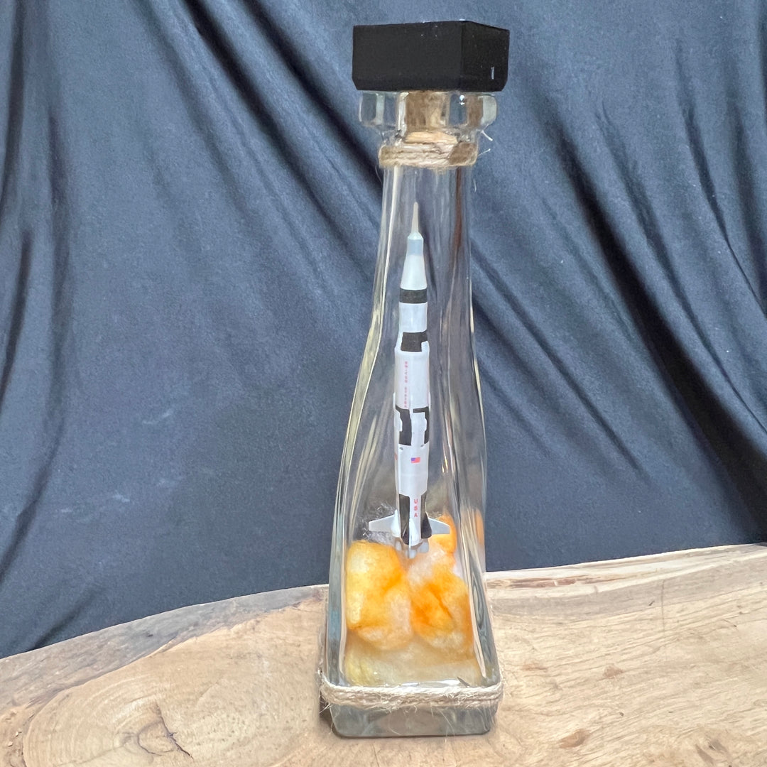 Saturn V Rocket Launch in a Bottle