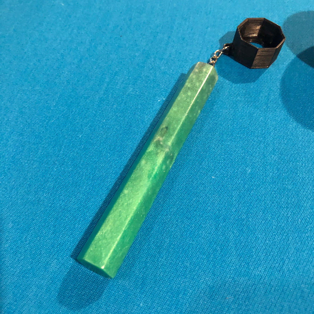 2 Cue Pool Claw Resin Blue and Green With Matching Chalk Holder Billiards