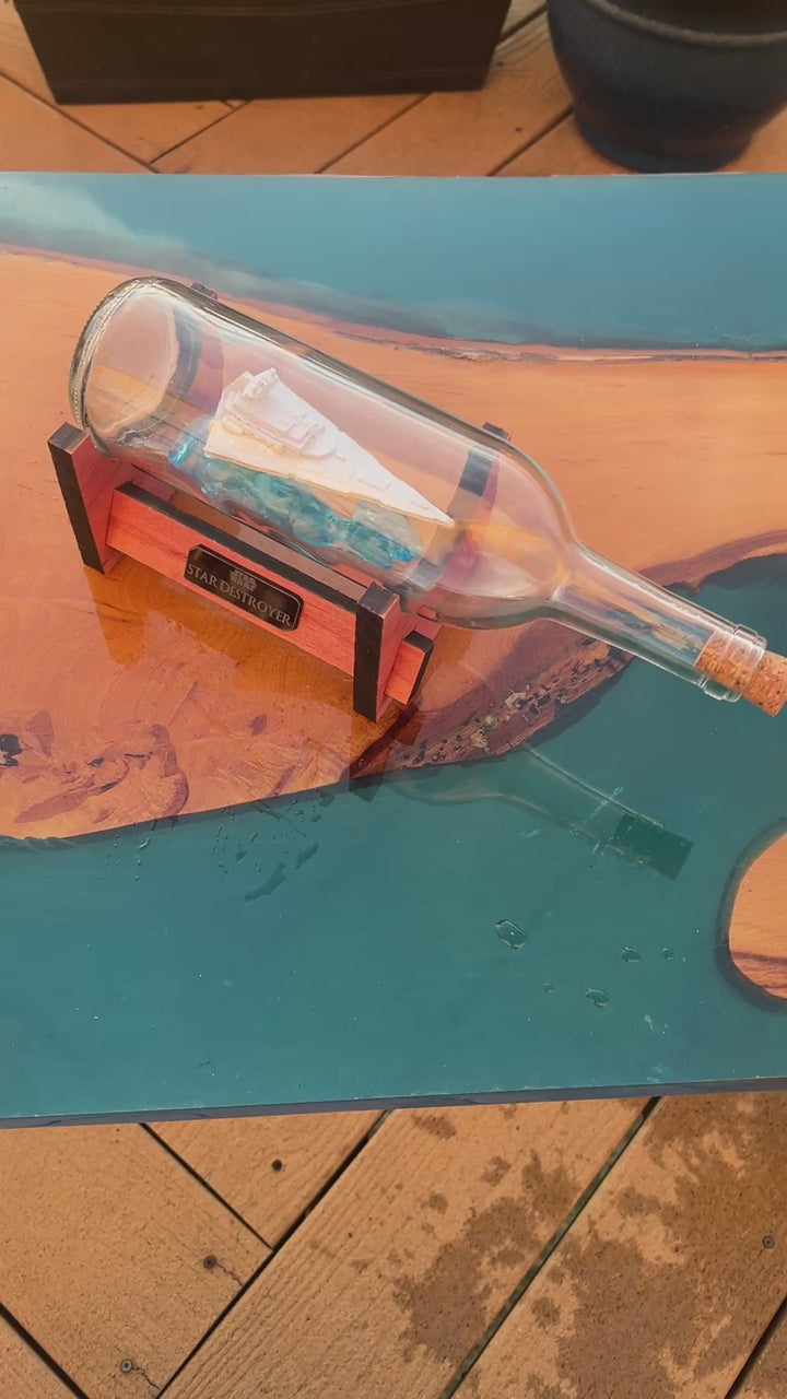 Star Wars Imperial Star Destroyer in a Wine Bottle
