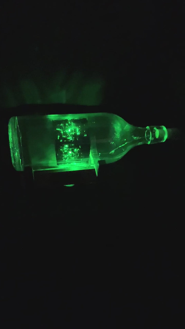 Star Trek Lighted Borg Cube Starship in a Bottle