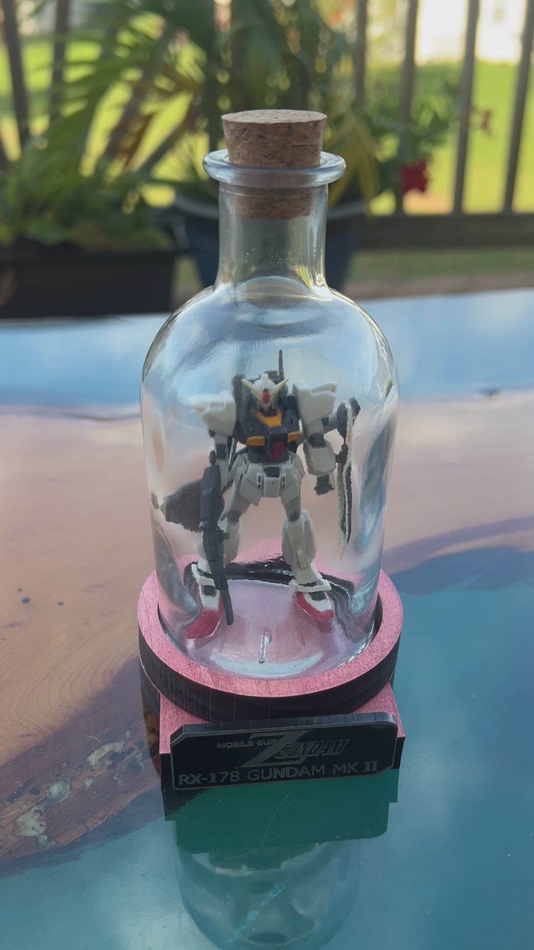 Z Gundam RX-178 MK II in a Bottle