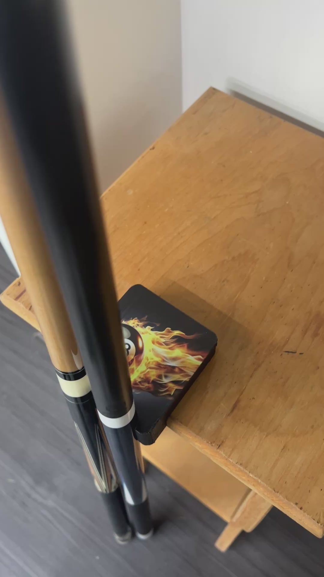 Support de queue de billard imprimé en 3D personnalisé avec vos photos, graphiques ou texte