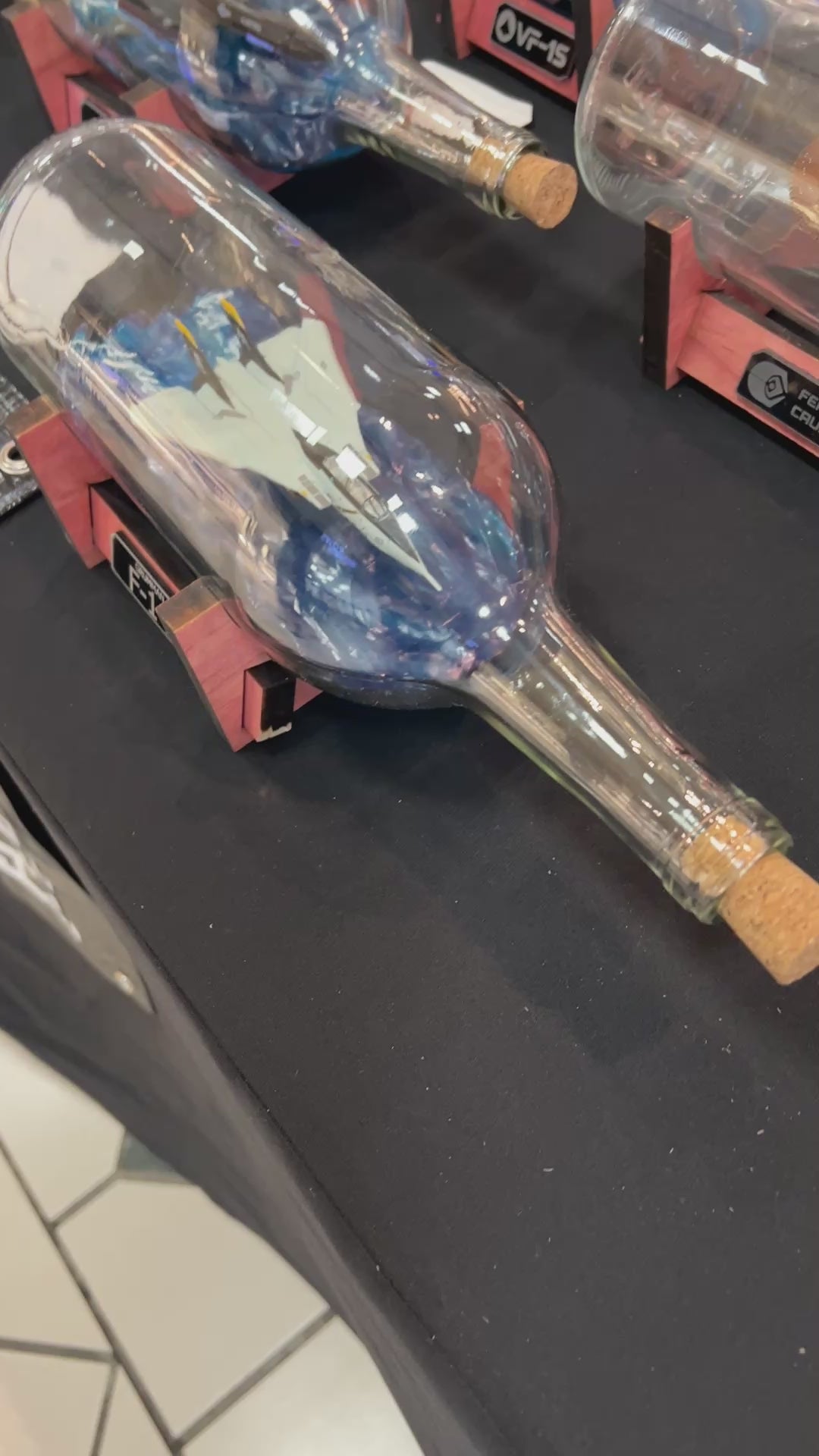 Jolly Roger’s F-14 Tomcat Over Water in a Bottle