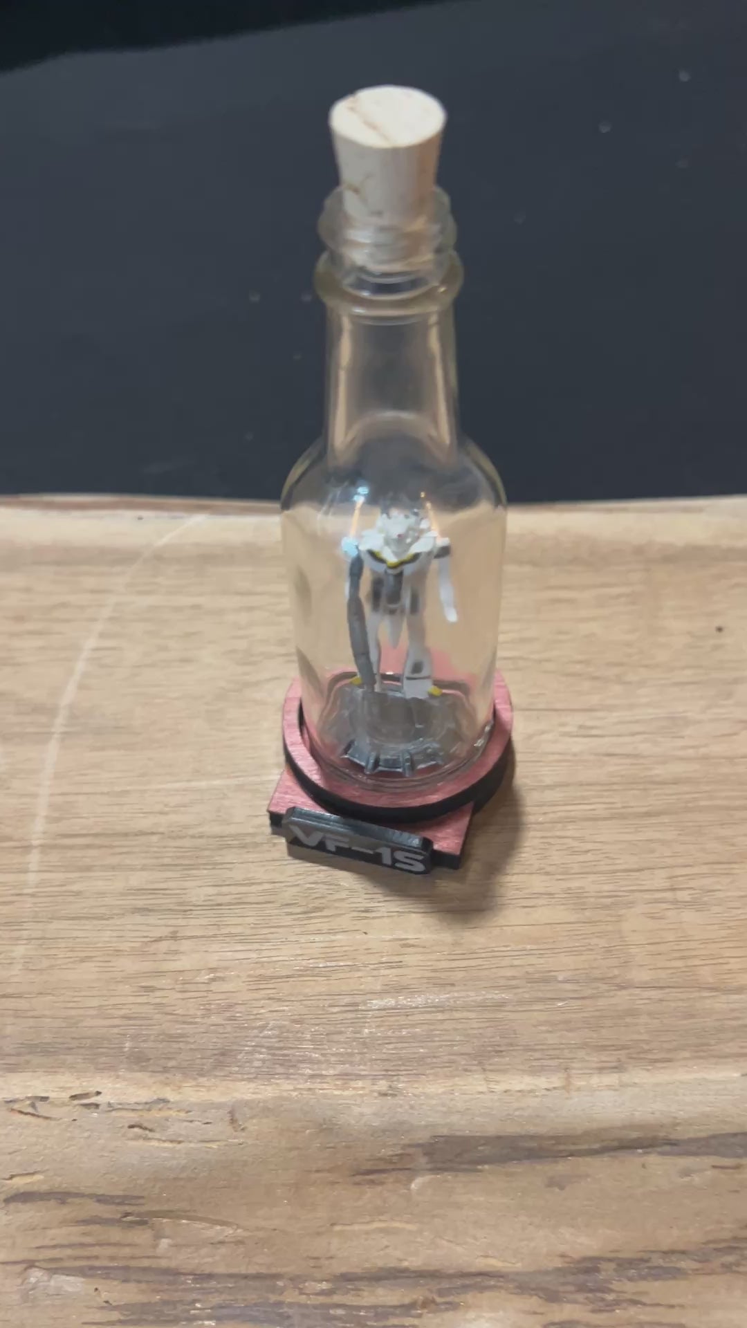 Robotech Macross VF-1S Skull Leader in a Shot Bottle