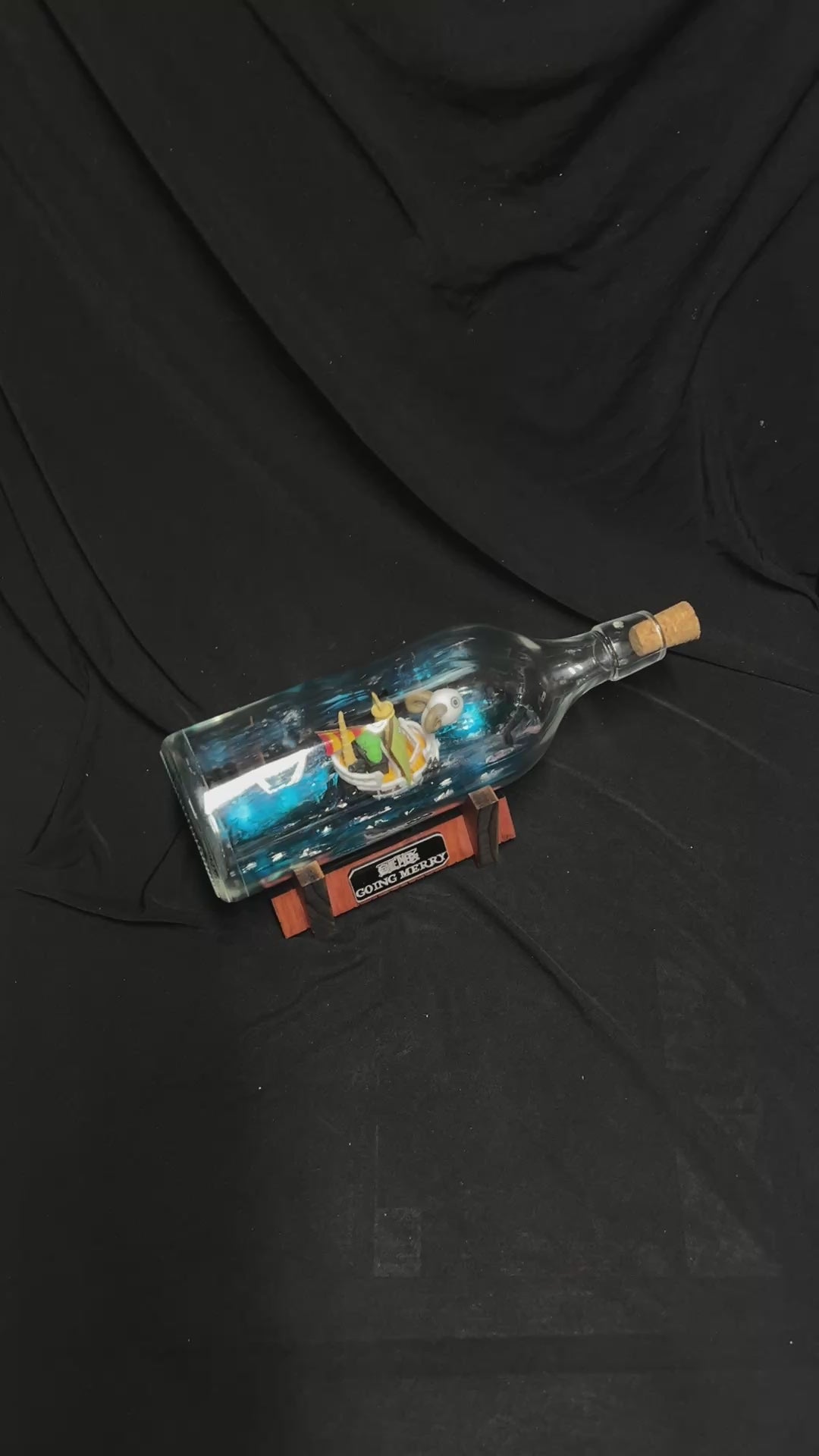 One Piece Going Merry Starship in a Bottle