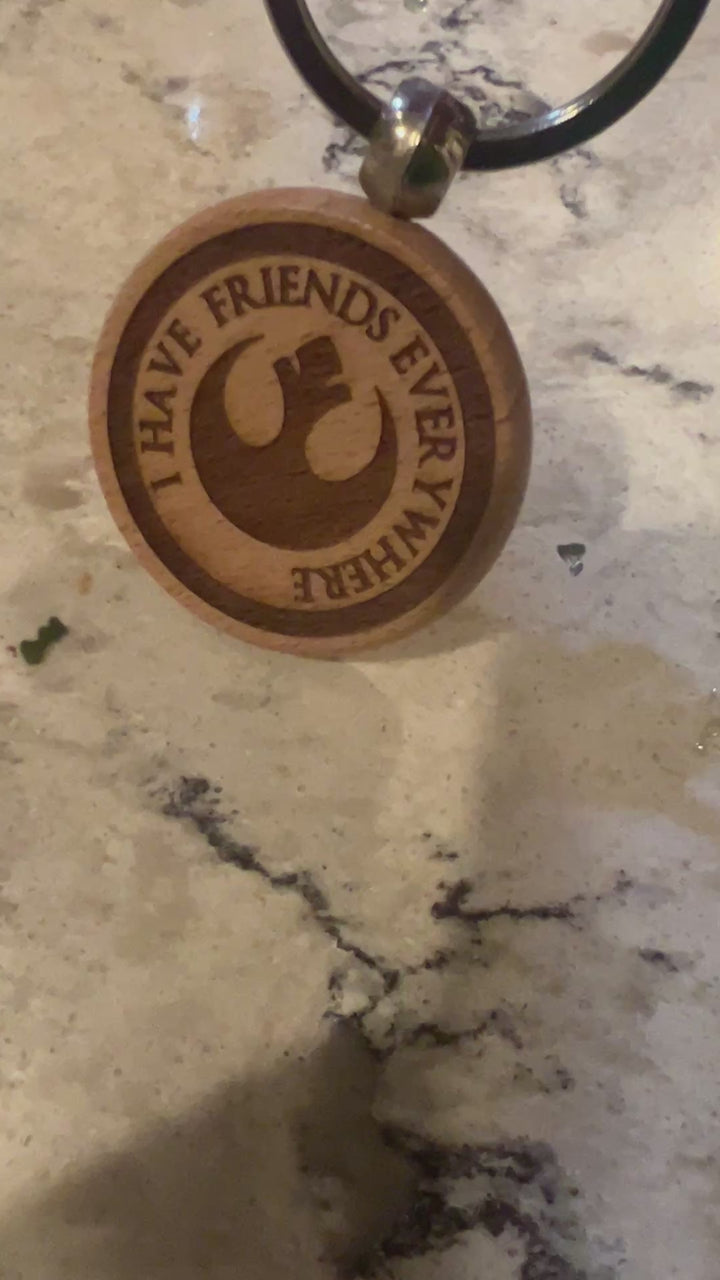Star Wars Andor Keychain “I have friends everywhere”